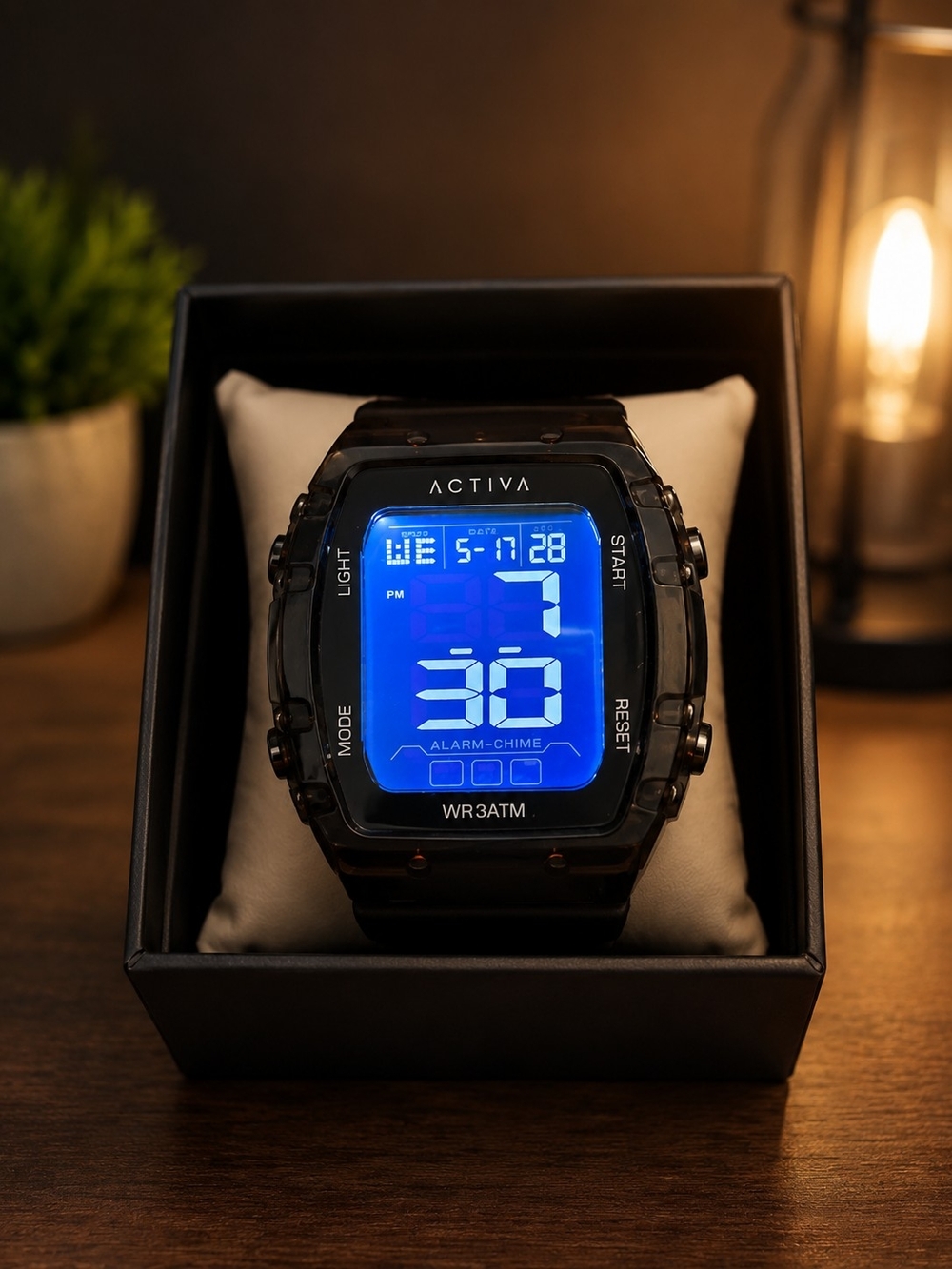 Activa Digital Sport Watch in Blue Display